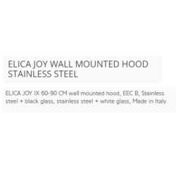 ELICA JOY WALL MOUNTED HOOD STAINLESS STEEL