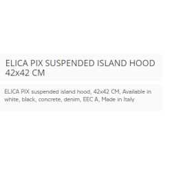 ELICA PIX INSELHAUBE 42x42 CM