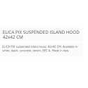 ELICA PIX INSELHAUBE 42x42 CM