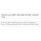 ELICA LULLABY DECKENHAUBEN 120x65 EEK A