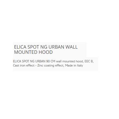 ELICA SPOT NG URBANWANDHAUBE Edelstahl EEK B