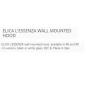 ELICA HOTTE DÉCORATIVE MURALE L'ESSENZA