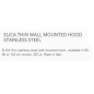 CAPPA A PARETE ELICA THIN ACCIAIO INOX