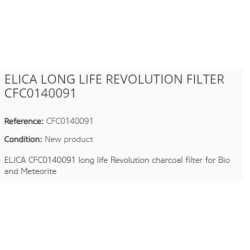 ELICA AKTIVKOHLEFILTER REVOLUTION CFC0140091