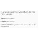 ELICA AKTIVKOHLEFILTER REVOLUTION CFC0140091