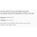 ELICA SPOT PLUS ISLAND IX/A/90 INSELHAUBE Edelstahl EEK A 90 CM