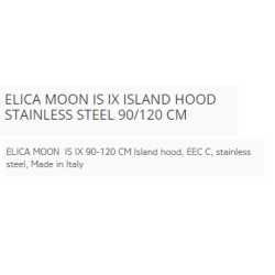 CAMPANA A ISLA ELICA MOON IS IX ACERO INOX CLASE C
