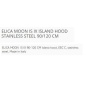 CAPPA A ISOLA ELICA MOON IS IX ACCIAIO INOX CLASSE C 90/120 CM