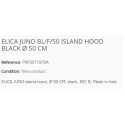 ELICA JUNO BL/F/50 ISLAND HOOD BLACK Ø 50 CM