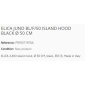 ELICA JUNO BL/F/50 ISLAND HOOD BLACK Ø 50 CM