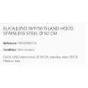 ELICA JUNO IX/F/50 ISLAND HOOD STAINLESS STEEL Ø 50 CM