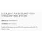 ELICA JUNO IX/F/50 ISLAND HOOD STAINLESS STEEL Ø 50 CM