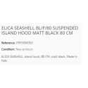 ELICA SEASHELL INSELHAUBE 80 CM SCHWARZ MATT