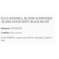 ELICA SEASHELL INSELHAUBE 80 CM SCHWARZ MATT