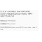 CAPPA A ISOLA ELICA SEASHELL WH MATT/F/80 BIANCO OPACO 80 CM
