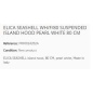ELICA SEASHELL WH/F/80 SUSPENDED ISLAND HOOD PEARL WHITE 80 CM