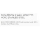 ELICA MOON IX WANDHAUBE Edelstahl EEK C