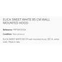 CAPPA A PARETE ELICA SWEET WHITE 85 CM CLASSE A