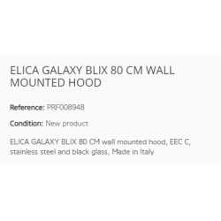 ELICA GALAXY BLIX WANDHAUBE 80 CM EEK C