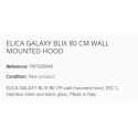 ELICA GALAXY BLIX WANDHAUBE 80 CM EEK C