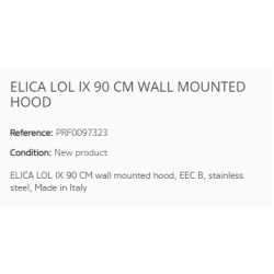 ELICA LOL IX 90 CM WALL MOUNTED HOOD