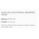 ELICA LOL IX 60 CM WALL MOUNTED HOOD