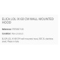 ELICA LOL IX 60 CM WALL MOUNTED HOOD