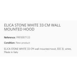 ELICA STONE WHITE WANDHAUBE 33 CM EEK C