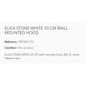 ELICA STONE WHITE WANDHAUBE 33 CM EEK C