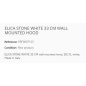 ELICA STONE WHITE WANDHAUBE 33 CM EEK C