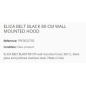 ELICA BELT BLACK WANDHAUBE 80 CM EEK C