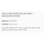 ELICA OM WHITE WANDHAUBE 80 CM EEK D