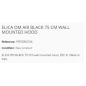 ELICA OM AIR BLACK WANDHAUBE 75 CM EEK A