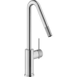 NOBILI RESPIRO SINGLE LEVER SINK MIXER TAP INOX BRUSHED