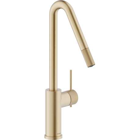 NOBILI RESPIRO SINGLE LEVER SINK MIXER TAP MIELE BRUSHED