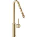 NOBILI RESPIRO GRIFO MONOCOMANDO PARA FREGADERO MIELE CEPILLADO