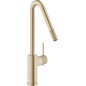 NOBILI RESPIRO SINGLE LEVER SINK MIXER TAP MIELE BRUSHED