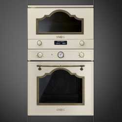 SMEG MP722PO MICROWAVE OVEN WITH ELECTRIC GRILL H 39 CM AESTHETIC CORTINA CREAM