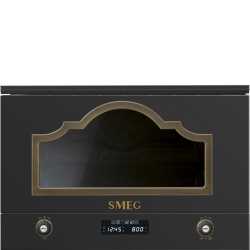 SMEG MP722AO MICROWAVE OVEN WITH ELECTRIC GRILL H 39 CM AESTHETIC CORTINA ANTHRACITE