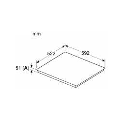 SIEMENS ED65KHQB1E INDUCTION HOB 60 CM BLACK GLASS