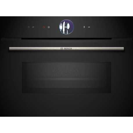 BOSCH CMG7761B1 EINBAU KOMPAKT-MIKROWELLEN PYROLYTISCHER H 45 CM SCHWARZ