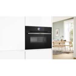 BOSCH CMG7761B1 EINBAU KOMPAKT-MIKROWELLEN PYROLYTISCHER H 45 CM SCHWARZ