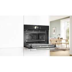 BOSCH CMG778NB1 COMBI MICROWAVE PYROLYTIC OVEN H 45 CM BLACK