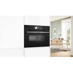 BOSCH CMG778NB1 COMBI MICROWAVE PYROLYTIC OVEN H 45 CM BLACK