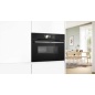 BOSCH CMG778NB1 COMBI MICROWAVE PYROLYTIC OVEN H 45 CM BLACK