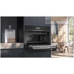 SIEMENS CM776G1B1 COMBI MICROWAVE PYROLYTIC OVEN H 45 CM BLACK