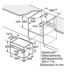 SIEMENS CM776G1B1 COMBINATO MICROONDE PIROLITICO H 45 CM NERO