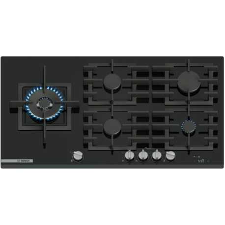 BOSCH GASKOCHFELD PRS9A6H40 SCHWARZ GLAS 90 CM