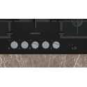 SIEMENS ER7A6RH40 GAS HOB BLACK GLASS 75 CM