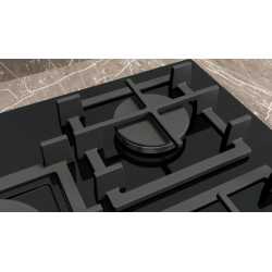 SIEMENS ER7A6RH40 GAS HOB BLACK GLASS 75 CM